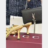 Women's slide sandal with crystal Interlocking G