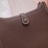Hermes Mini Evelyne Handbags Best Quality Coffee
