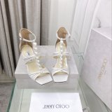 Suede Sandals Aura 95 Fake Jimmy Choo Heel: 8.5 cm Shoes