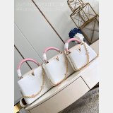 Best Quality 1:1 Mirror Louis Vuitton Capucines M48865 White Bags