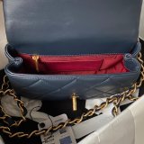 Perfect Copy Top Quality AS4012 Flap Black Best Quality Bag