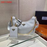 Best Quality Prada Handbags Cheap Highest Quality For Leather Hobo Re-Edition You
