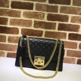 Best Quality 7 Star Gucci Padlock medium GG shoulder 409486 bag