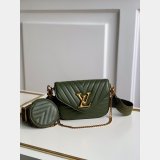 Louis Vuitton Best Quality M56461/M57864 New Wave Multi Pochette  Leather Crossbody
