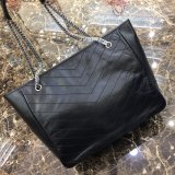 YSL 504867 Best Quality Saint Laurent Niki Shopping Bag Black Vintage