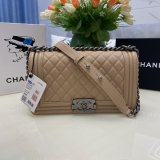 Best Quality CC Le Boy Flap Bag caviar leather 25CM