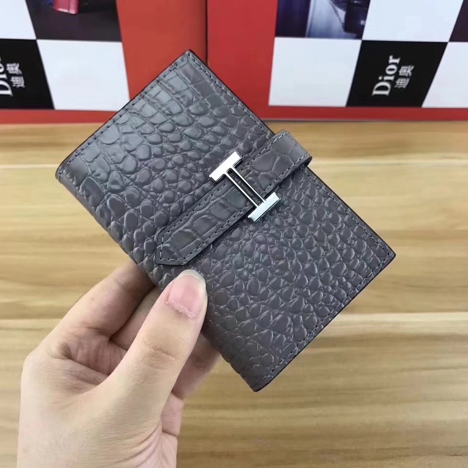 Hermes Women Card Wallet Crocodile Leather More Color