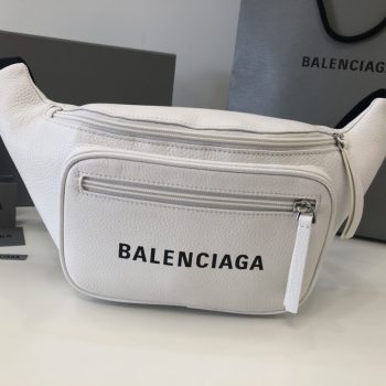Copy Balenciaga Fashion Leather Belt Pack White Most Popular