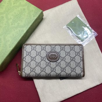 Good Price Gucci Men Zip Around Wallet with Interlocking G 673003 Replica