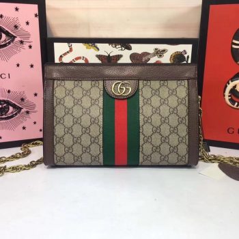 Gucci 503877 Ophidia GG Small Shoulder Bag Brown