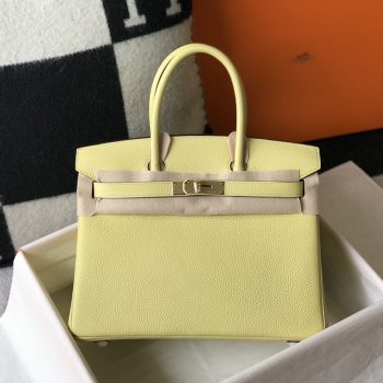 Hermes Birkin 30CM 35CM Togo Chicken Yellow With Gold