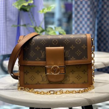 Louis Vuitton Dauphine MM Monogram and Monogram Reverse Coated Canvas M45958