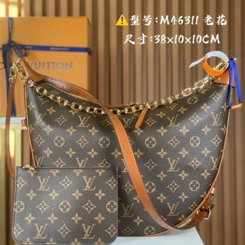 Louis Vuitton M46311 Monogram Canvas Loop Hobo Bag
