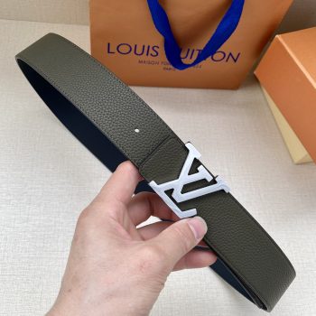 Louis Vuitton Men Leather Belt Width 4CM 132