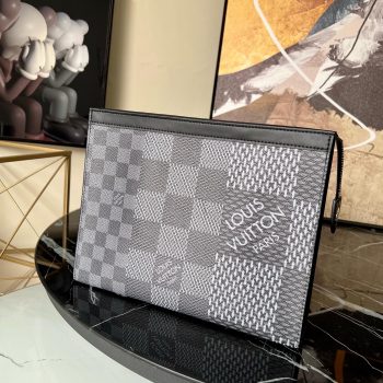 Louis Vuitton Pochette Voyage MM Damier Graphite coated canvas N41696