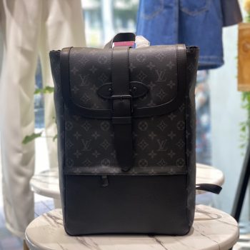 Louis Vuitton Saumur Backpack Monogram Eclipse M45913