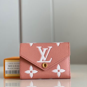 Louis Vuitton Victorine Wallet Monogram Empreinte embossed supple grained cowhide leather Pink