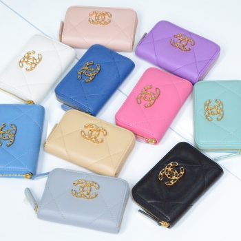 Original Copy Chanel 19 Zipped Coin Purse