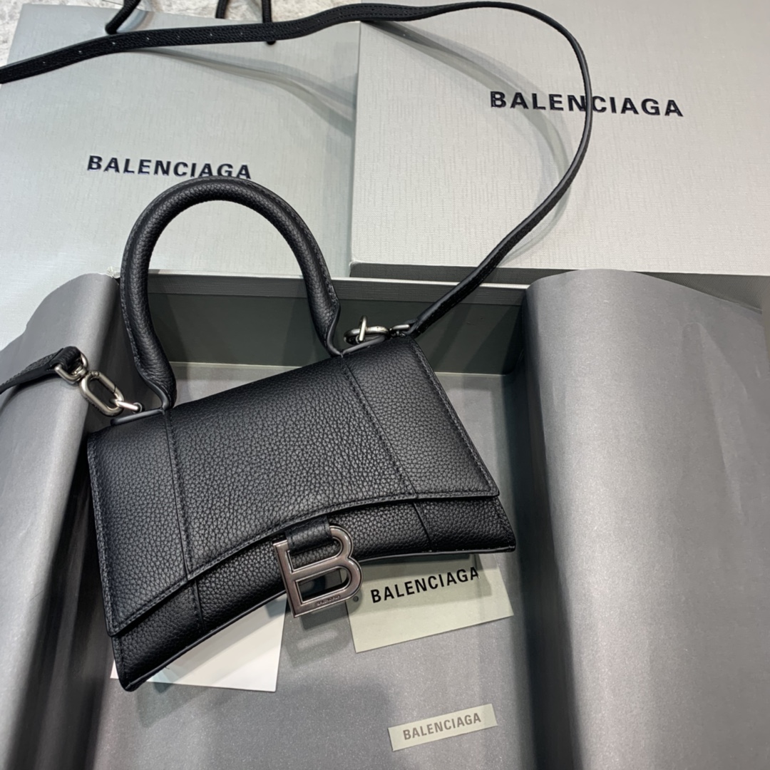 Replcai-Balencia-Hourglass-Mini-Top-Handle-Bag-Black-With-Sliver-Hardware.jpg