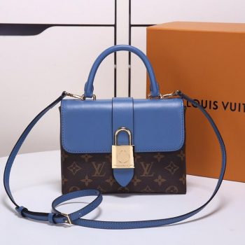 Replica Louis Vuitton M44321 Women Locky BB Bag Monogram Coated Canvas and Smooth Cowhide Leather