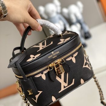 Replica Louis Vuitton M45608 Vanity PM handbag Embossed Grained Cowhide Leather