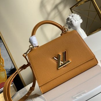Replica Louis Vuitton M57136 Twist One Handle PM Taurillon Leather Saffron