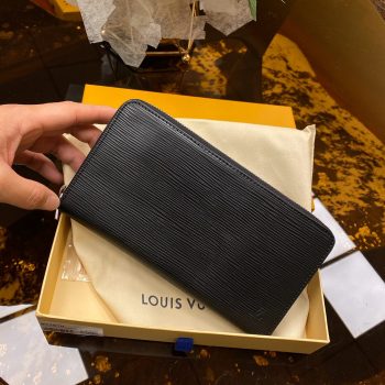 Replica Louis Vuitton M6385N Zippy Wallet Black Epi Leather