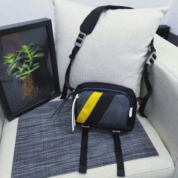 Replica Prada Men Printed Technical Fabric Bandoleer Bag 2VH043