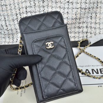 Top Quality Chanel Ohane Phone Shoulder Bag with Gold-Tone Metal 001