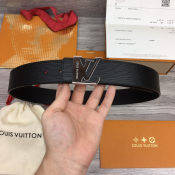 Louis Vuitton Mens Leather Belt Width 4cm 184
