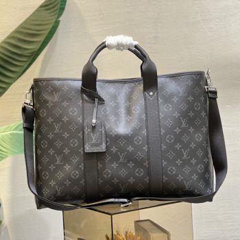 Louis Vuitton M30937 Weekend Tote NM Monogram coated canvas and Taiga Cowhide Leather