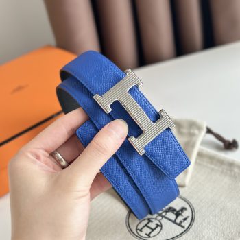 Hermes Mens Leather Belts Width 32mm 173