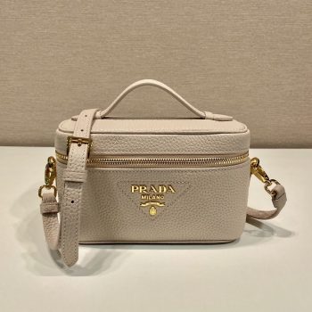 Prada 1BH202 Leather Mini-Bag Beige