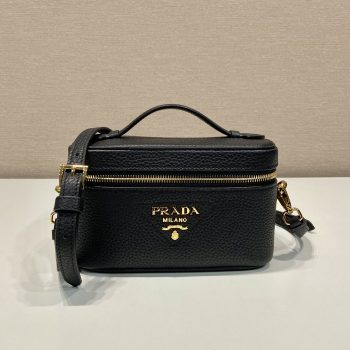 Prada 1BH202 Leather Mini-Bag Black