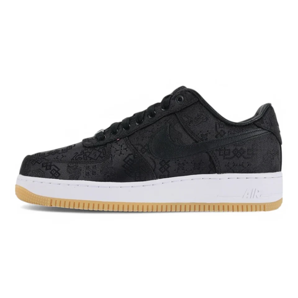 Fragment Design x CLOT x Air Force 1 'Black Silk' Replica