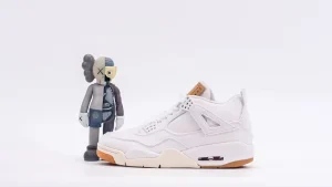 Levi's x Air Jordan 4 Retro 'White Denim'