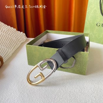 Gucci Men Leather Belt Width 35mm 200