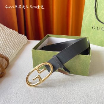 Gucci Men Leather Belt Width 35mm 201