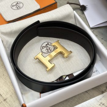 Hermes Mens Leather Belts Width 38mm 203