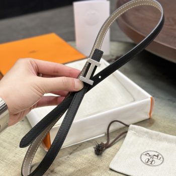 Hermes Women Leather Belt Width 1.3cm 055