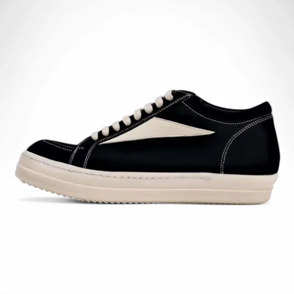 Rxxx Owens Wmns DRKSHDW Luxor Vintage Low 'Black Milk' Replica