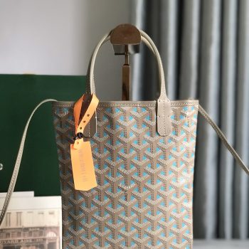 Goyard Goyard Poitiers Claire-Voie Bag Turquoise and Grege