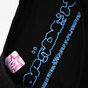 Sp5der Black 555555 Spider Web Tee