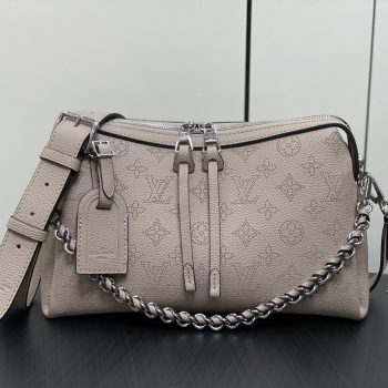 Louis Vuitton M24255 Hand It All PM Mahina Calfskin Galet