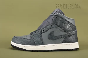 Air Jordan 1 Mid 'Distressed Smoke Grey'