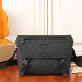 Louis Vuitton M11741 Messenger Voyager PM Monogram Shadow Leather Black