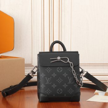 Louis Vuitton M82774 Nano Steamer Monogram Eclipse Coated Canvas
