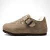 Birkenstock London Shearling Suede Leather