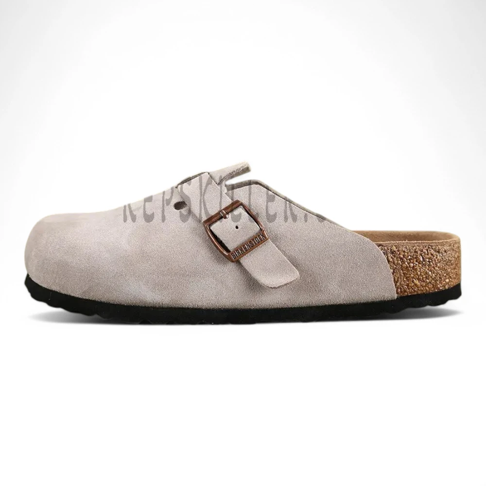 Birkenstock Boston Leather Taupe Suede