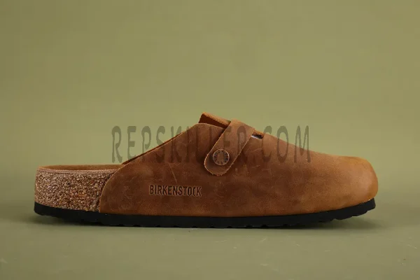 the left side of Boston Leather Brown